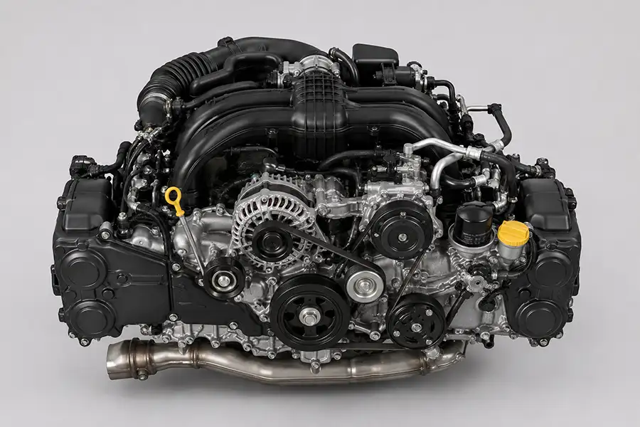 Khối động cơ Boxer 4 xy lanh đối đỉnh nằm ngang trứ danh trên Subaru Forester nhập Nhật và Thái