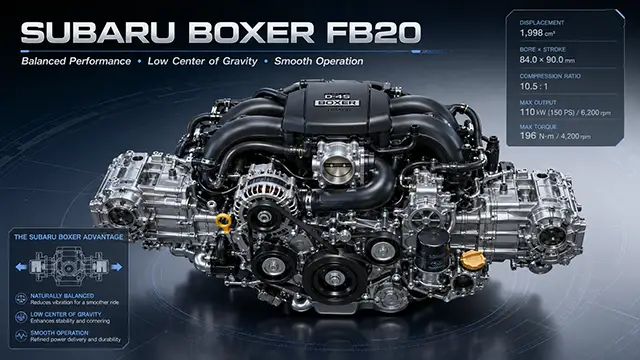 Thế hệ động cơ Boxer mới của Subaru năm 2010