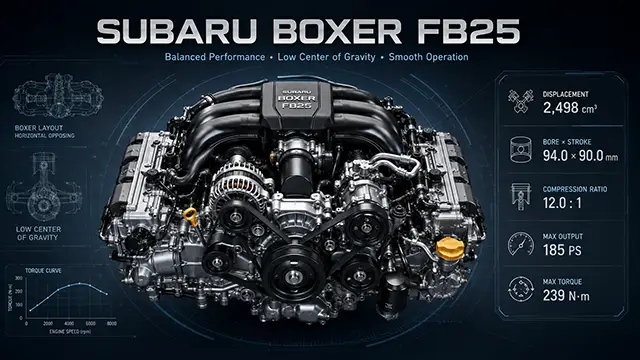 Động cơ Boxer trong hệ sinh thái công nghệ Subaru hiện đại
