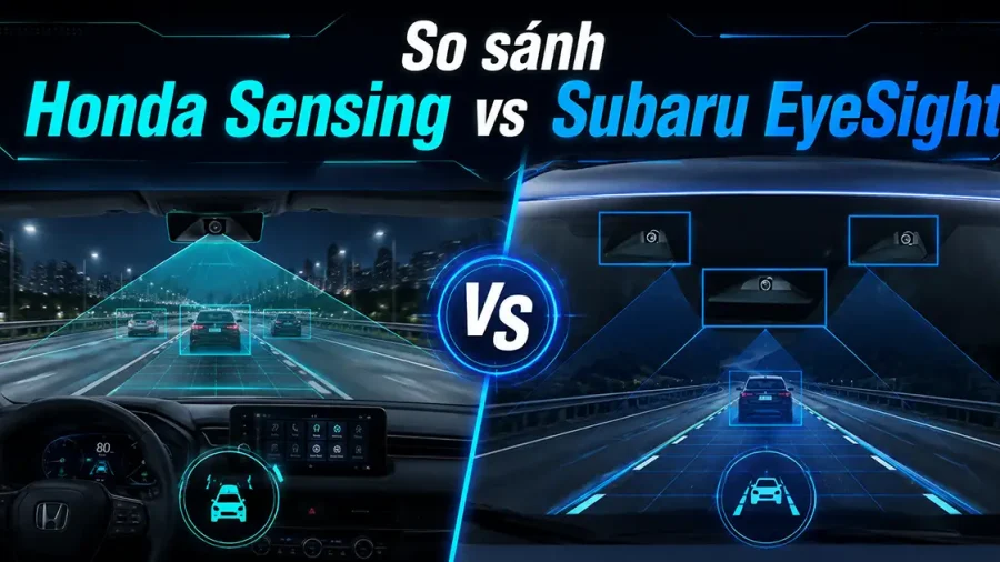 so sánh hệ thống an toàn Honda Sensing và Subaru EyeSight trên xe CR-V và Forester tại Việt Nam