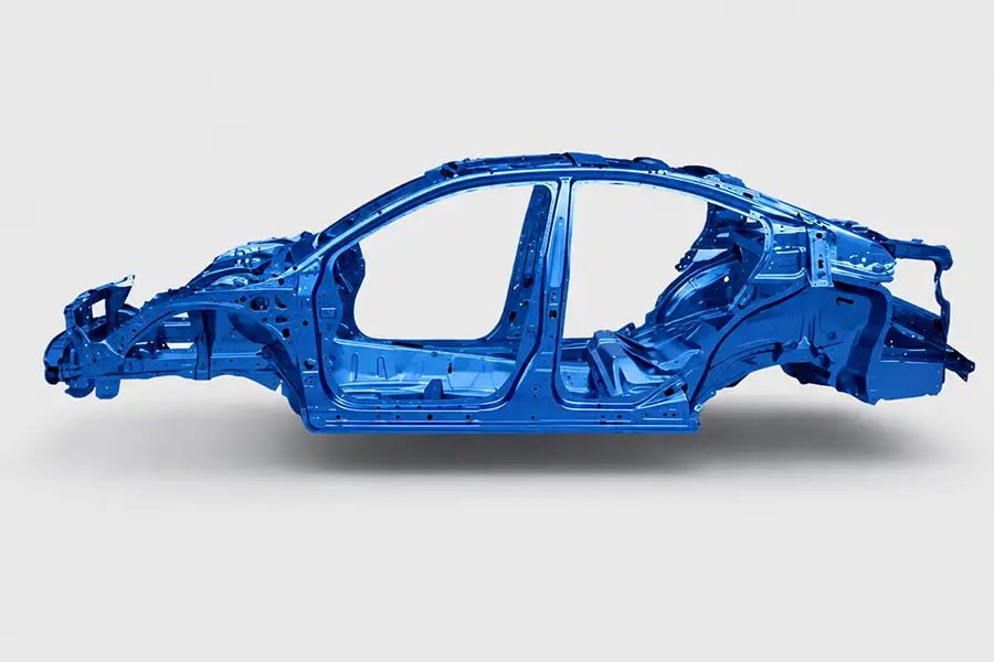 Khung thép dập nóng 1470 MPa dạng nhẫn Ring-Shaped Reinforcement Frame trên Subaru SGP