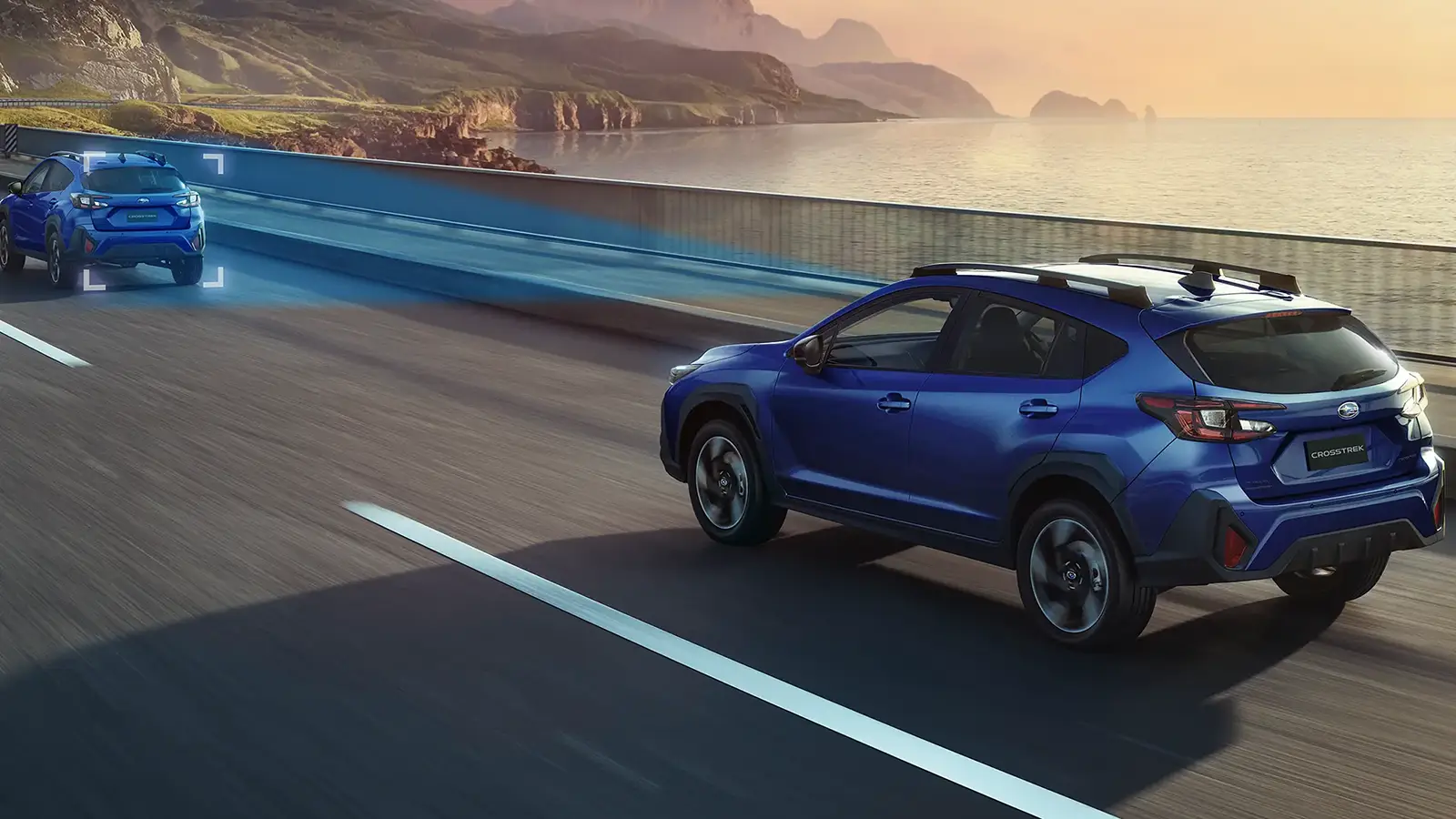 Subaru EyeSight 4.0 trên Subaru Crosstrek với camera góc quét rộng
hỗ trợ người lái