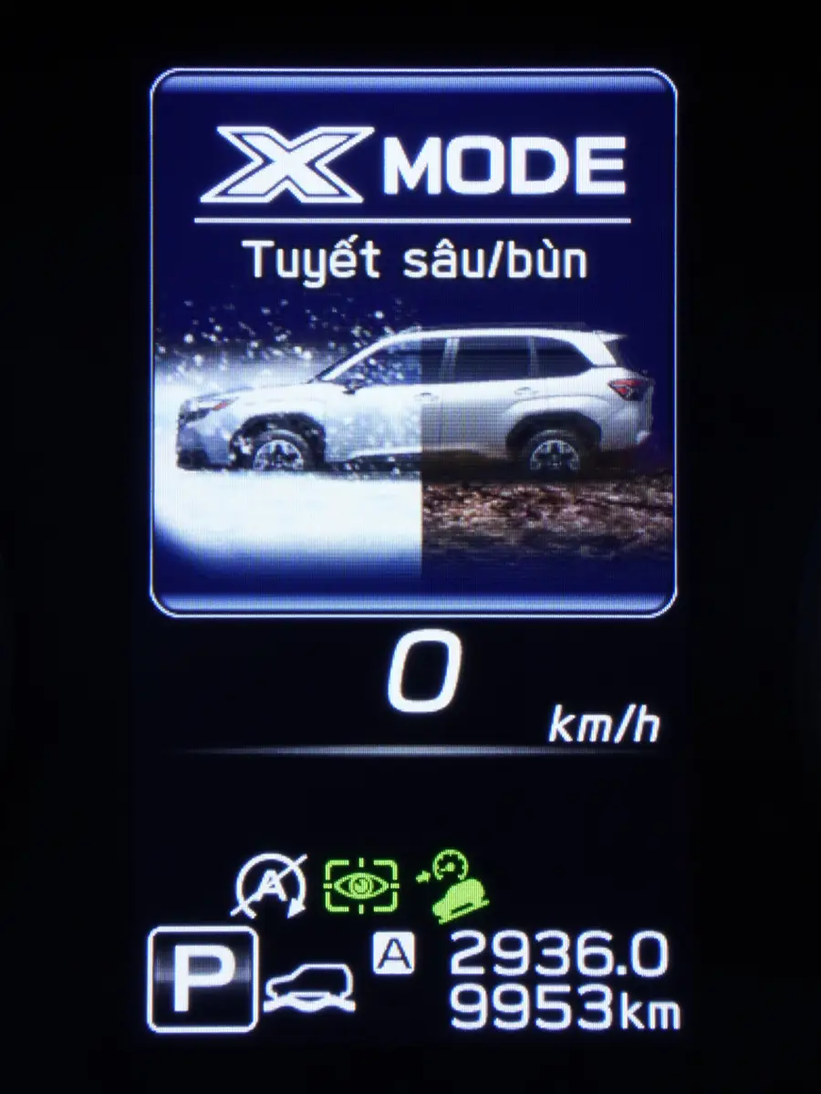 Công nghệ X-Mode Subaru hỗ trợ kiểm soát xe trên đường trơn và dốc