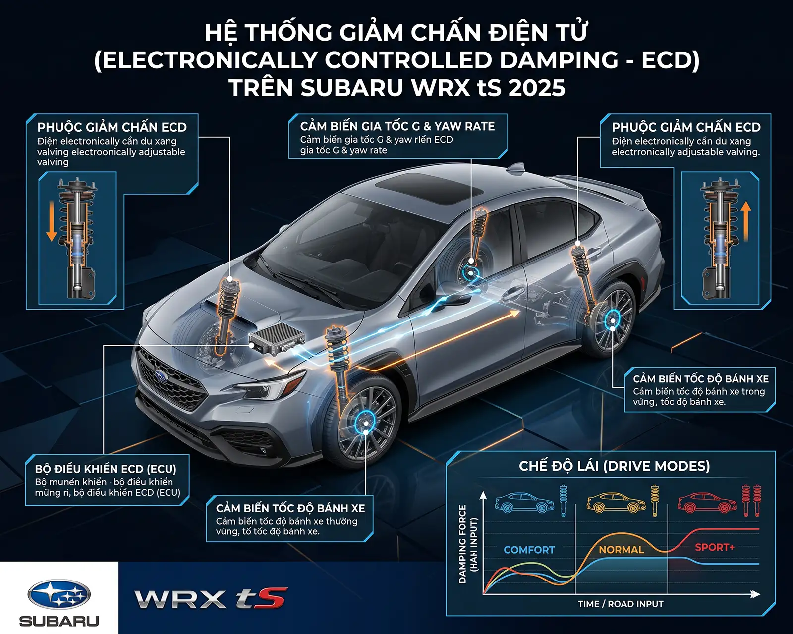 Mô tả Hệ thống giảm chấn điện tử ECD