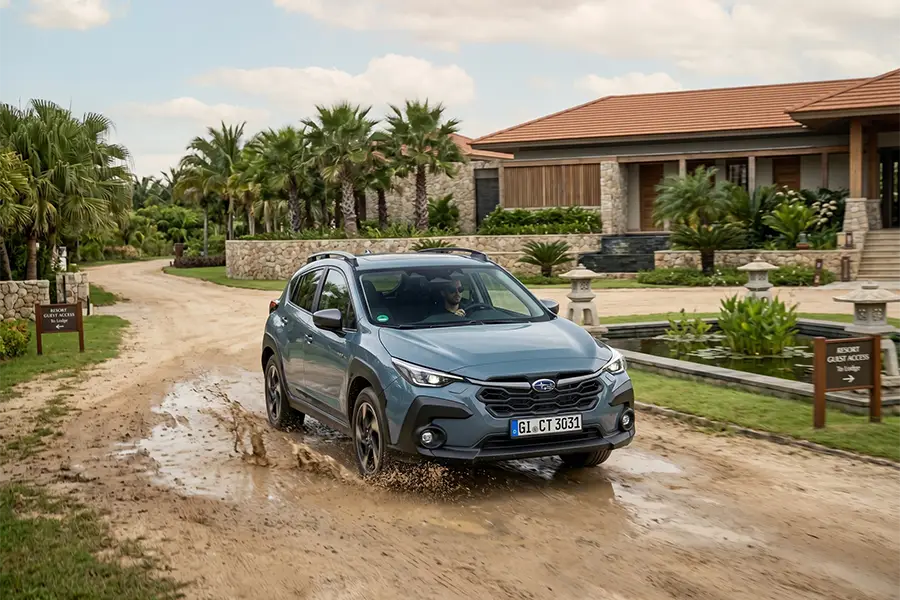 Subaru X-Mode đi đường bùn nhẹ