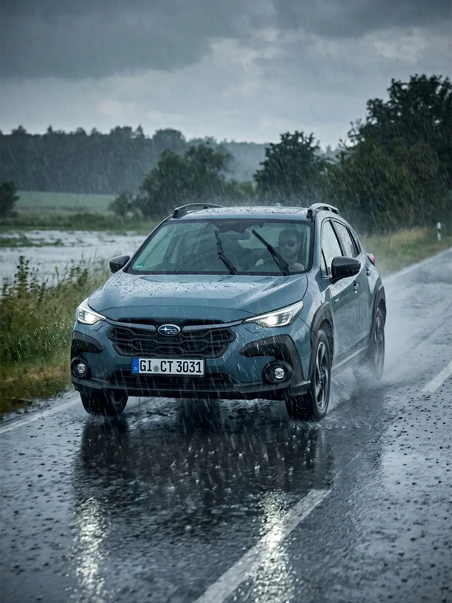 X-Mode Subaru hỗ trợ kiểm soát xe trên đường trơn sau mưa